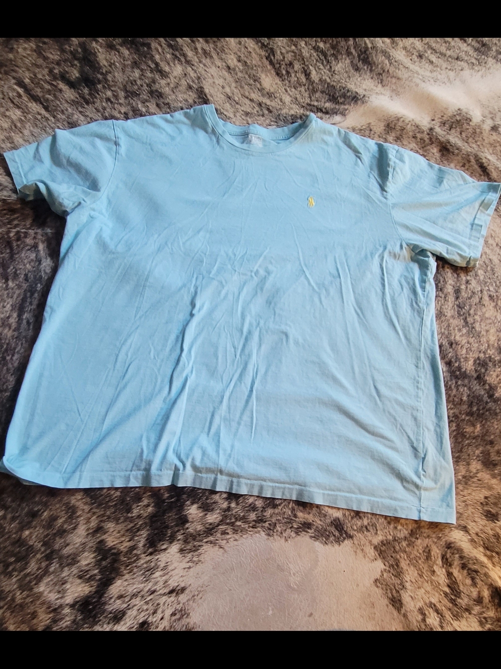 Aqua Blue Men’s Polo Ralph Lauren Crew Neck T-Shirt - Polo Style sz XXL